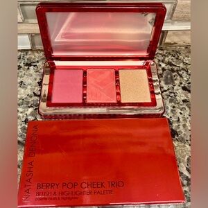Natasha Denona Berry Pop Pink Coral Gold Cheek Trio Palette NEW IN BOX